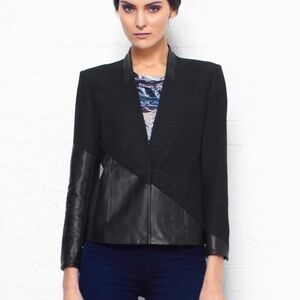 Helmut lang Black leather blazer